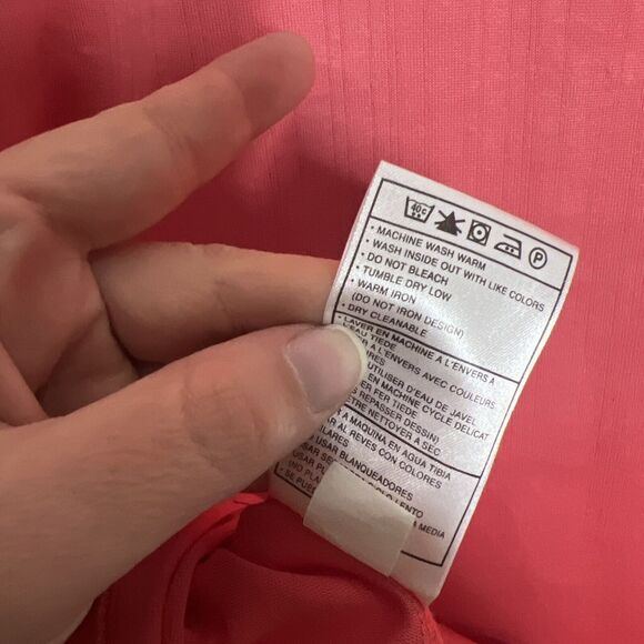 Nike Golf Tiger Woods Men’s Shirt Medium Pink Polo Snap Button Logo - Picture 8 of 9